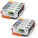 JARBO Compatible Ink Cartridge Replacement for HP 564XL 564 XL High Yield, Compatible with HP Photosmart 5520 6520 5510 6510 Officejet 4620 Deskjet 3520 Printer 4 Color 10 Packs (4 BK 2 C 2 M 2 Y)