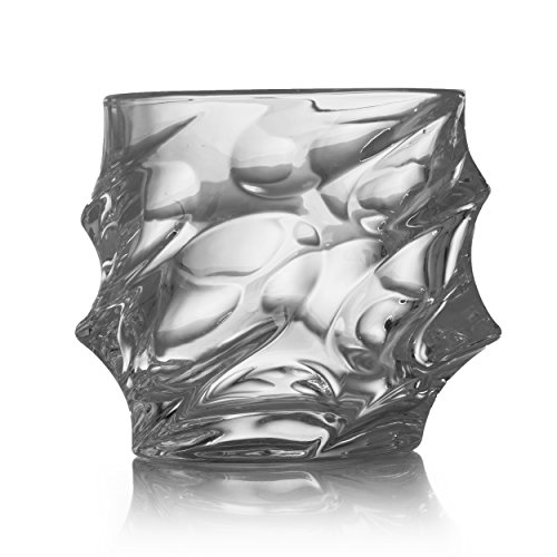 Beautiful Mountain Decanter Set, by The Wine Savant - Limited Edition and Luxurious Lead Free Glass, Comes with 1 Decanter (750ML) 4 Glasses