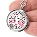 Essential Oil Diffuser Necklace with Stainless Steel Chain - Aromatherapy and Stress Relief for Women and Men - Pendant Locket (Tree of Life with Small Heart) & Refill Pad Set - Made By Blanche World