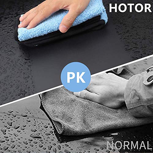 image for HOTOR 16'' x 16'' Large & Thick Microfiber Cleaning Cloths Strong Abso