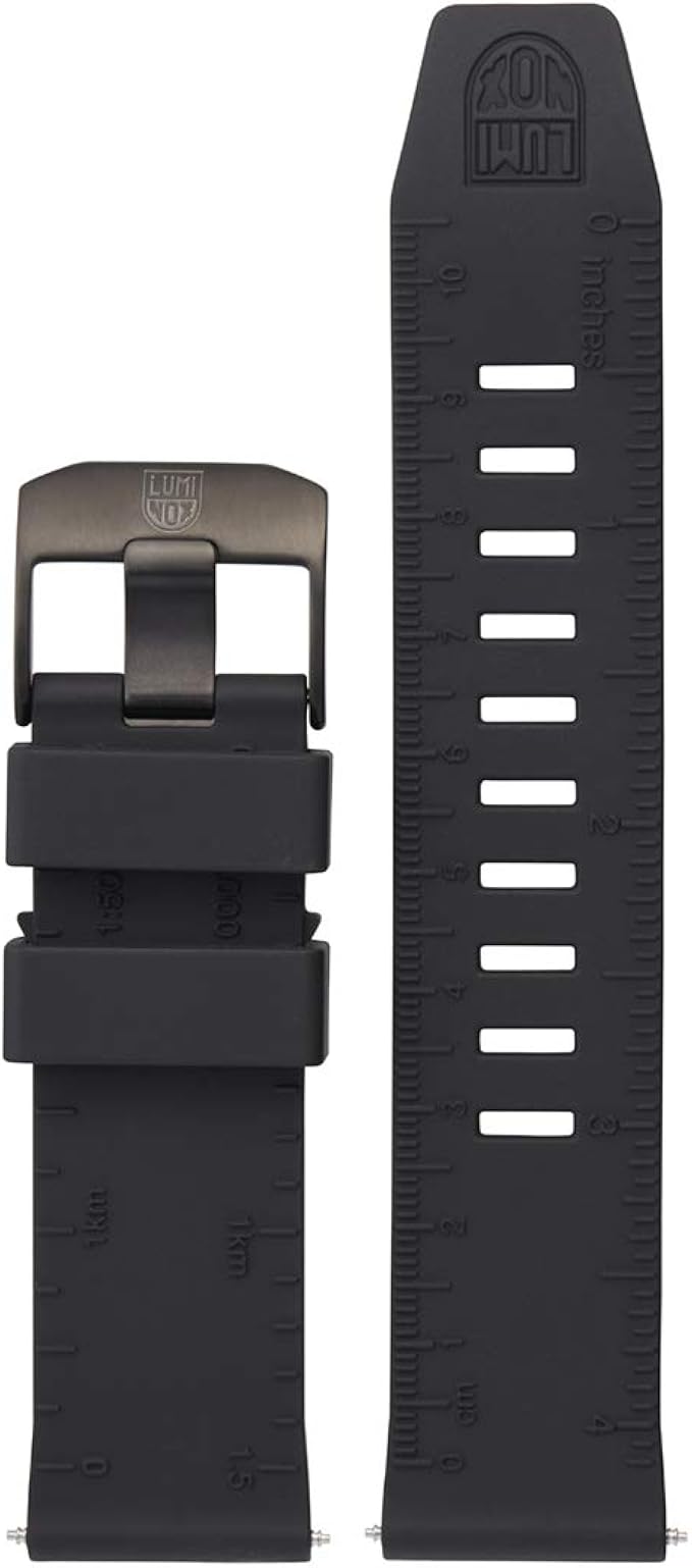 Luminox Men's Recon Series Black Rubber Watch Band