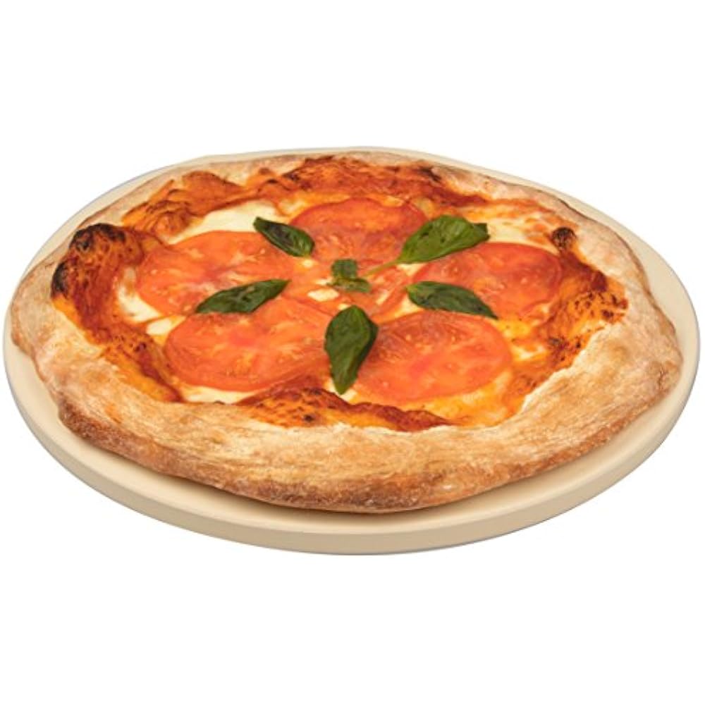Pizza Stone For Oven, Grill, BBQ Round Baking Stone XL 16.5" Pan