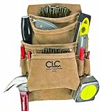 CLC Custom Leathercraft I923X Suede Carpenter's Nail and Tool Bag, 10 Pocket