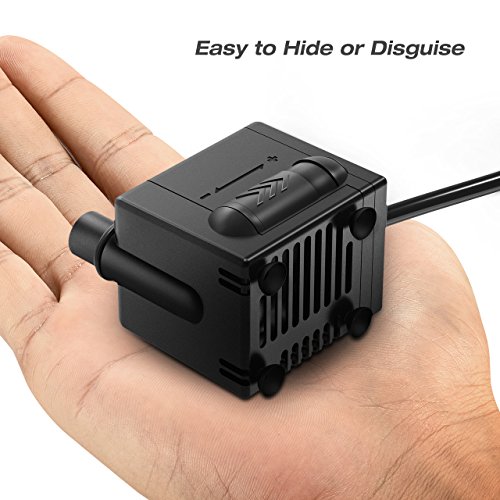 image for Homasy 120 GPH(450L/H) Submersible Water Pump 6.5W Fountain Detachable