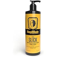HeadBlade HeadSlick Shave Cream 8 oz for Smooth Headshaving for Bald Men, Helps with Irritation, Redness, & Razor Burn