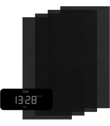 Pellicola Autoadesiva Dimmer Luci LED - 4 Fogli 15x7.5cm, Nero, Per Dispositivi Elettronici