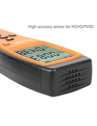 Temtop H2 Detector de Calidad de Aire Profesional HCHO TVOC Monitor de Tiempo Real Audio Alarma Pantalla de Retroiluminación