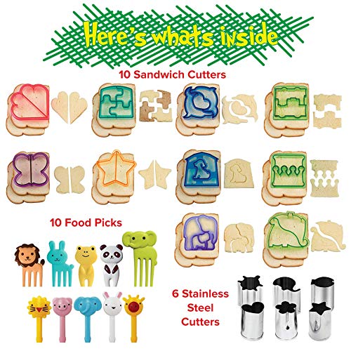 Sandwich Cutters for Kids Funbite Food Cutter for Kids Exciting and Innovative Kids