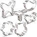 Spring / Easter Cookie Cutter Set - 6 piece - Butterfly, Dragonfly, Teardrop Bird, Flower, Cute Owl - Ann Clark - Tin Plated Steel