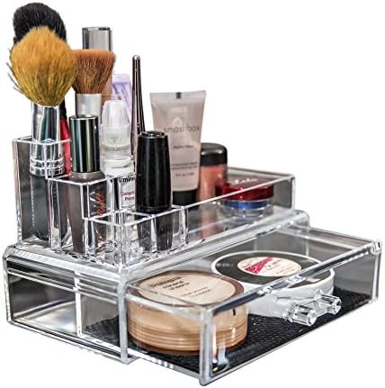 Your Makeup Organizer Centralizes Your Makeup For The Busy Woman. Clean Your Acrylic Makeup Organizer With Your Bonus Microfiber Cloth