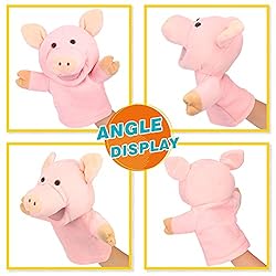 Easfan Pig Hand Puppet with Movable Mouth and Arms