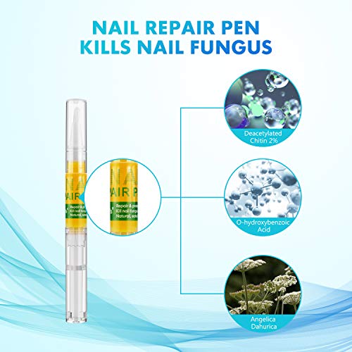 Bestidy Nail Treatment Repair Pen (2 Pens included), Onychomycosis Nail Care Solution-Repair and Strengthen Toenails and Fingernails - Thumbnail 2