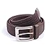 Canvas Elastic Fabric Woven Stretch Multicolored Braided Belts 2041-Coffee-L