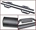 Ajaa 2005-2018 Fit Nissan Frontier Crew Cab Matte Black Hoop Running Boards 4 Full Door (Nerf Bars | Side Steps | Side Bars | Side Rails)
