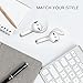 Ear Hooks Covers Accessories Tips Compatible with Apple Airpods EarPods Earphones Earbuds Headphones[Anti-Slip,Precise Cutouts ] 4 Pairs Clear by Lunies