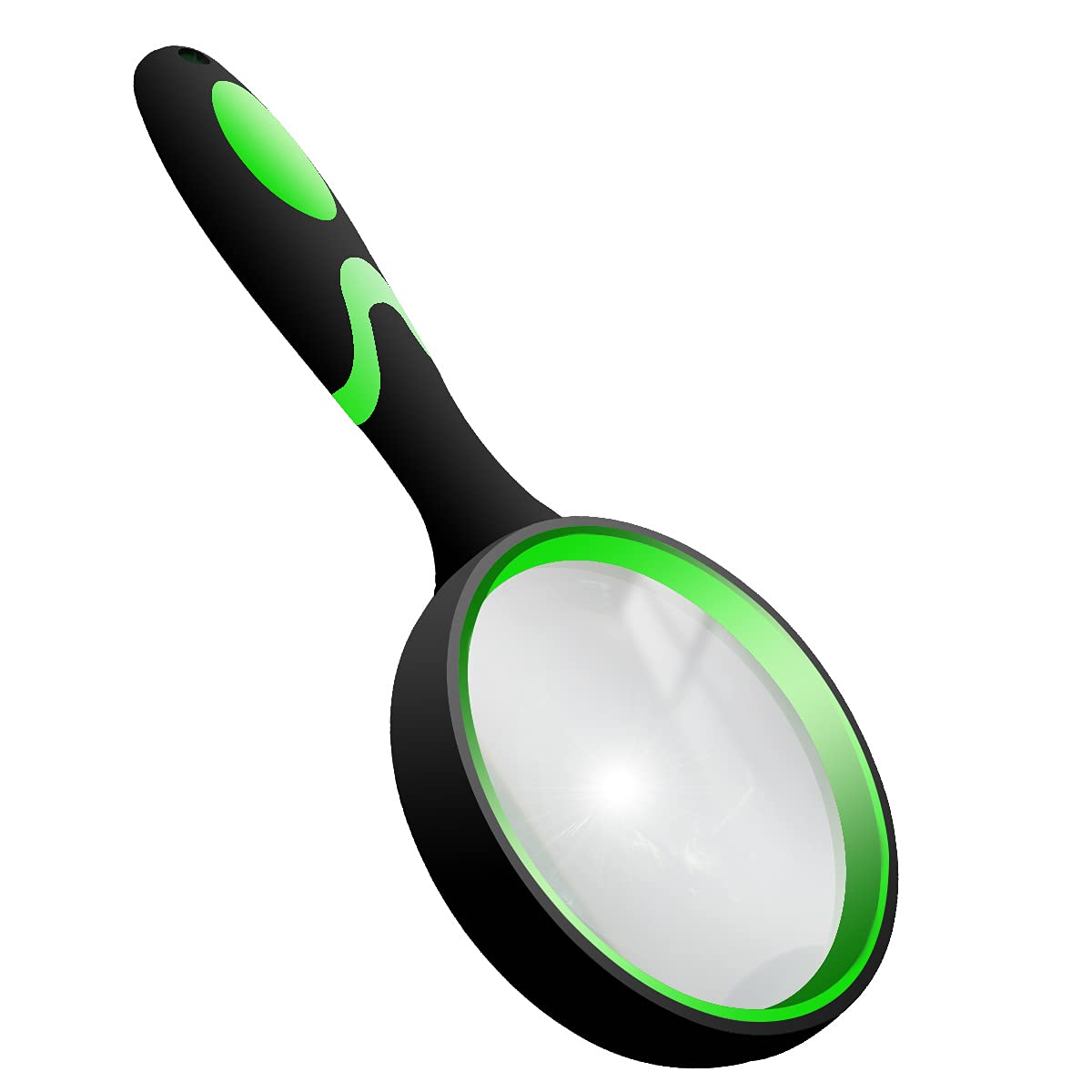 Photo 1 of 10X Shatterproof Magnifying Glass 10X Large Handheld Magnifying Glass for Seniors Kids 75mm Magnifying Lens with Non-Slip Rubber Handle Magnifier Glass for Reading Science Insect Hobby Observation
