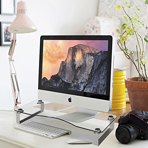image for iDeer Life iDeer Glass Ergonomic Laptop Stand,Computer Tabletop Riser 