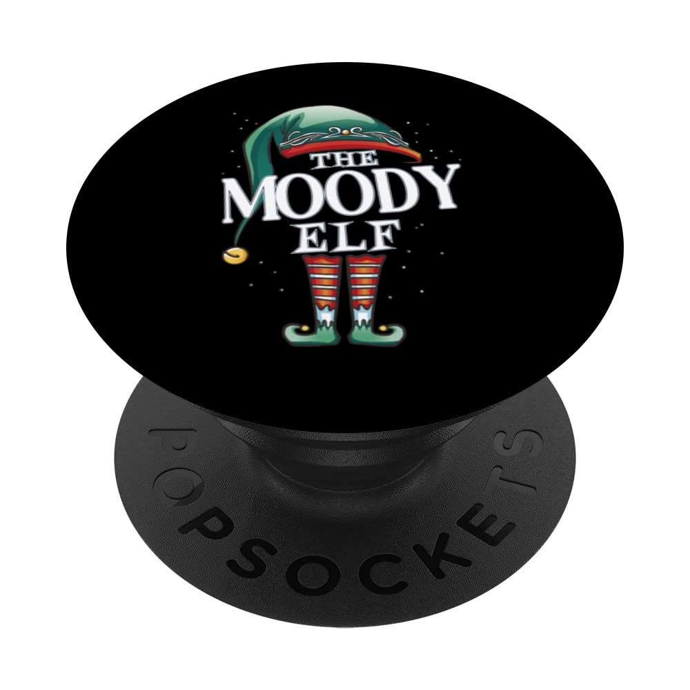 Moody Elf Christmas Group Xmas Pajama Party PopSockets Swappable PopGrip