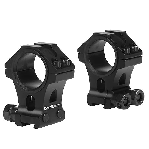 thumbnail image 2 of WestHunter Scope Rings - 1 Inch Or 30mm, 36mm Center Height, Fits 11mm Dovetail Rail, 6061-T6 Aluminum, Multiple Colors 2 of 9
