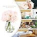 SOLEDI Silk Peony Bouquet 5 Heads Light Pink Artificial Fake Flower Bunch Bouquet Bridal Bouquet Wedding Living Room Table Home Garden Decoration