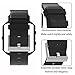 Henoda Compatible with Fitbit Blaze Bands Leather and Frame,Small Black Blaze Band for Women