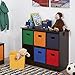 RiverRidge 6 Bin Storage Cabinet for Kids, Espresso