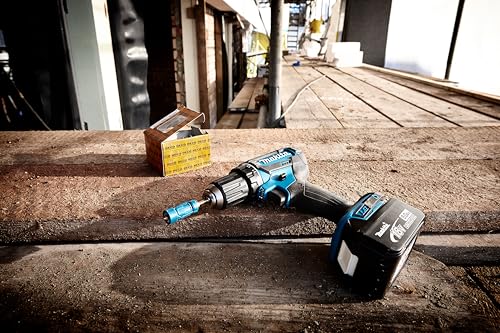 Makita DDF482RFJ Cordless Drill 18 V / 3.0 Ah, 2 Batteries and Charger in MAKPAC Black, Blue