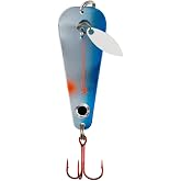 Northland Tackle Ice Fishing Thumper Spoon, Stamped Brass Flutter Spoon Ice Fishing Lure for Walleye, Crappie, &amp; More, 10 Colors, 1/16 Oz, 1/8 Oz, 3/16 Oz, &frac14; Oz Lure Sizes