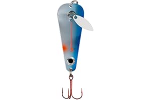 Northland Tackle Ice Fishing Thumper Spoon, Stamped Brass Flutter Spoon Ice Fishing Lure for Walleye, Crappie, & More, 10 Colors, 1/16 Oz, 1/8 Oz, 3/16 Oz, ¼ Oz Lure Sizes