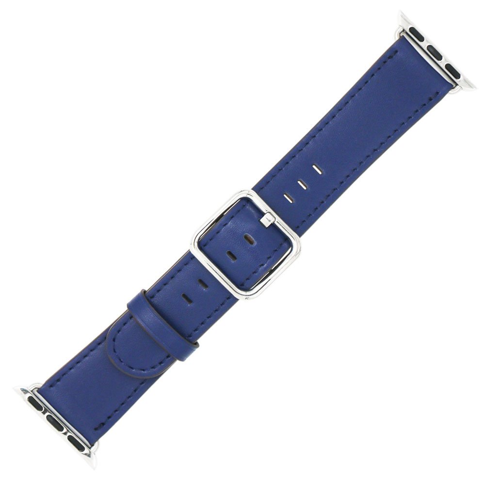 Apple Watch Band 42mm - Genuine Leather iWatch Band Replacement for Apple Watch Series 3/2/1 (Blue)