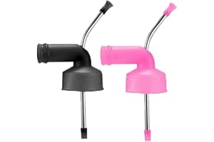 LongPartner 2pcs Set Can Beer Snorkel, Double can Beer Snorkel, Beer Dispenser for Party Drinking Game A