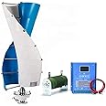 Mdxtog 3000 Watt Wind Turbine Generator Kit, 3KW Windmill Generator, 24V 48V 96V 120V Free Energy Generator, Vertical Axis Wind Generator for Home Use(48V)