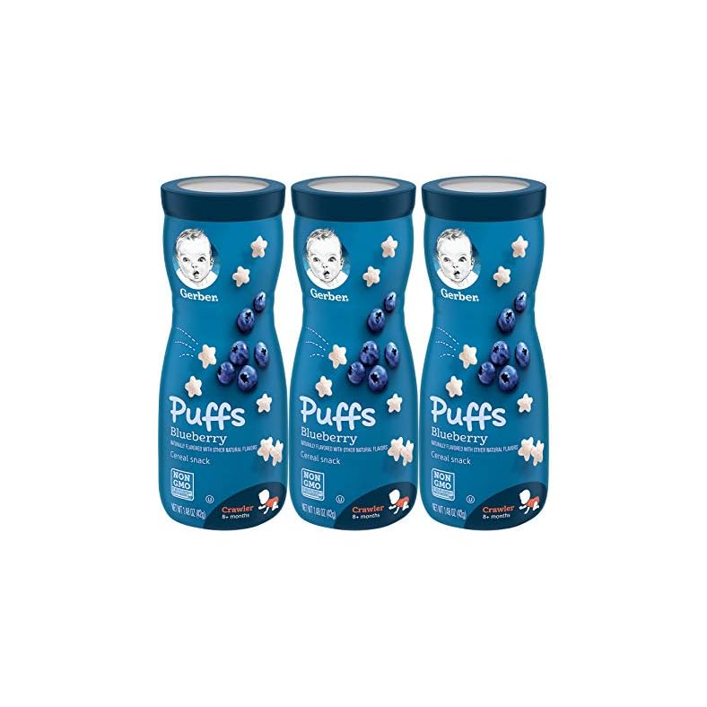 Gerber Graduates Puffs – Blueberry – 1.48 oz – 3 pk