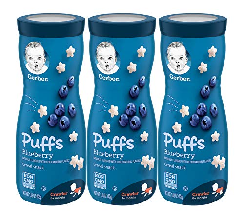 Gerber Graduates Puffs – Blueberry – 1.48 oz – 3 pk