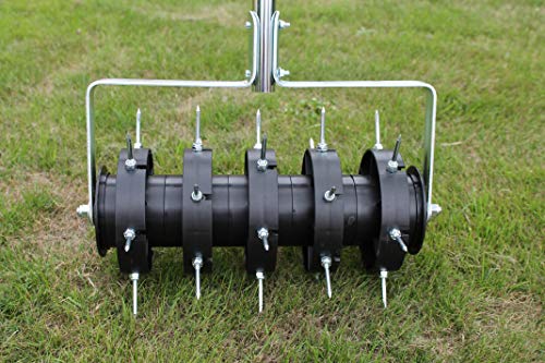 Greenkey Garden and Home Ltd 700 Rolling Lawn Aerator, Green or Black - Thumbnail 6
