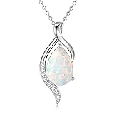 FANCIME October Birthstone Necklace for Women