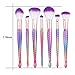 7pcs Mermaid Makeup Brush，TianQin WY Professional Makeup Brush Set, Eyebrow Eyeliner Blush Foudation Cosmetic Tools，Beauty Make Up Blushes (Mermaid)