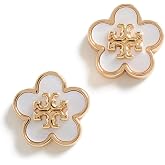 Tory Burch Women's Forget Me Not Mother of Pearl Stud Earrings