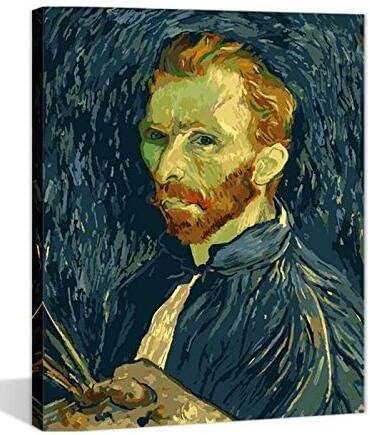Paint by Numbers 16 x 20 inch Canvas Art Kit DIY Oil Painting for Kids/Students/Adults Beginner, Van Gogh's Self Portrait