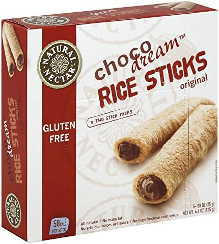 Natural Nectar Choco Dream Gluten-Free Rice Sticks, 4.4 Ounce (Pack of 9)