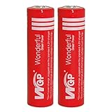 2pcs 3.7V 4200 mah WGP Button Top Rechargeable Battery for LED Flashlight Bike Bicycle Headlamp Electric Tools