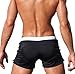 SALENT Mens Swimsuits Swim Trunks Short Swimming Boxer Briefs - Quick Dry Mesh Lining (Black, L Fit Waist: 34