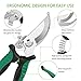 KeShi Pruner Shears Garden Cutter Clippers, Stainless Steel Sharp Pruner Secateurs, Professional Bypass Pruning Hand Tools Scissors Kit 3 PCSthumb 1