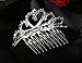 Lovelyshop Mini Heart Rhinestone Tiara for Wedding Bride Prom Birthday Pegeant Prinecess Party-1 Pack