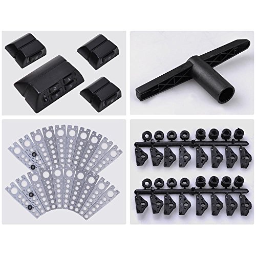 Yescom Electric Power Window Roll Up Conversion Kit with 4 Switches Wiring and Hardware for 4-Door Truck SUV Car