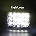 (4 pcs) Rectangle 4x6 inch LED Headlights High Low Beam H4 Plug H4651 H4652 H4656 H4666 H6545 for Peterbil Kenworth Freightinger Ford Probe Chevrolet Oldsmobile Cutlass