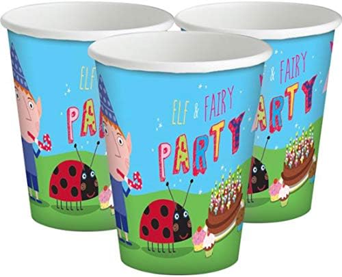 Ben & Holly Cups - 180ml Paper Party Cups (Pack of 8)