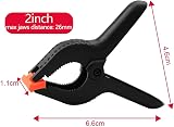 Juibao 14-Piece Nylon Spring Clamps 2 Inch Heavy Duty Grip Clips Set view 2