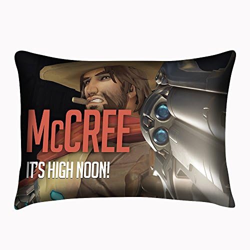 Overwatch Pillowcase OW Mccree Pillow Case Cushion Cover Twin Sides Pillowslip 20x30 Inch
