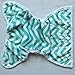One Size Cloth Diaper Cover Snap With Double Gusset (Green Chevron)